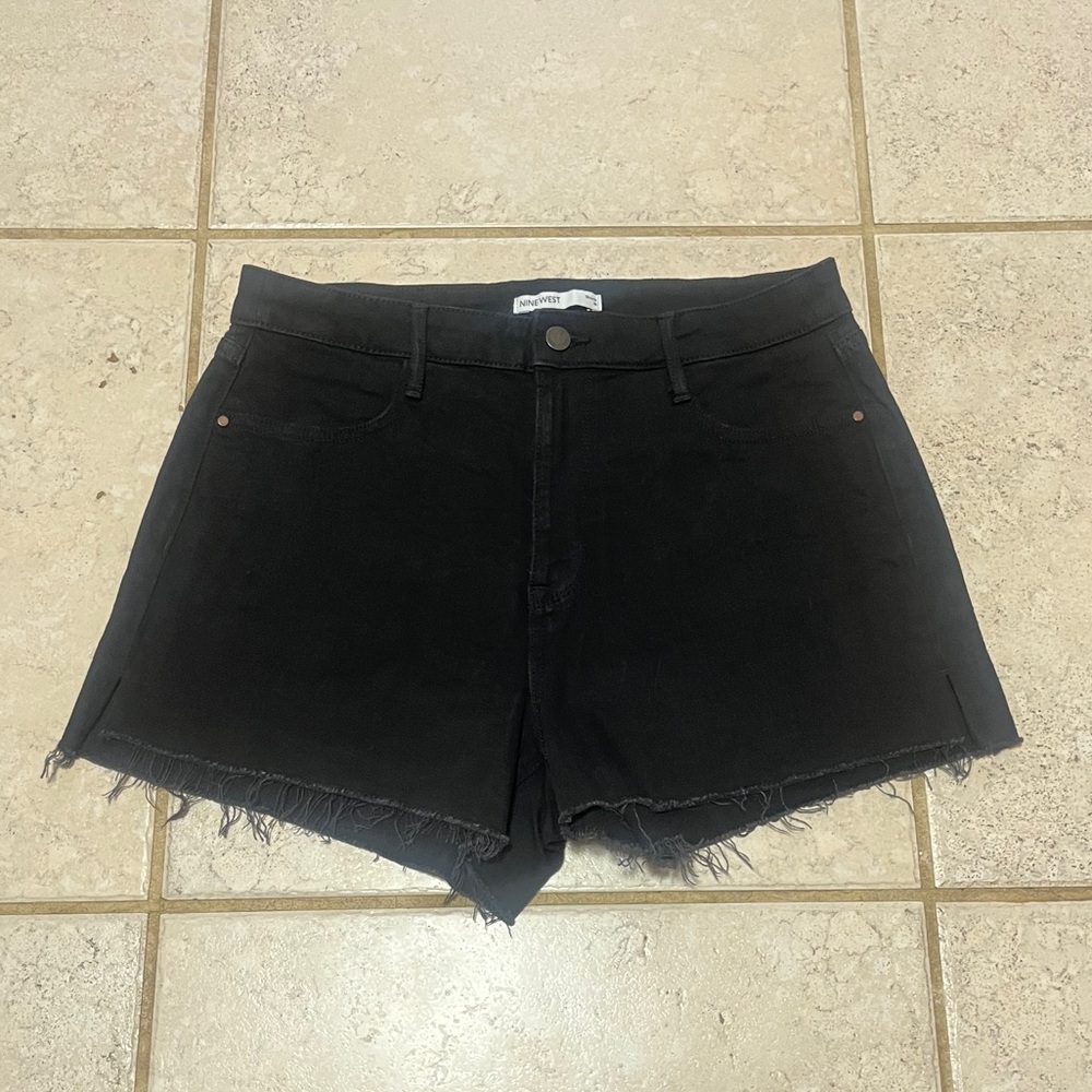Nine West Women's Black Denim Jean Shorts